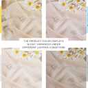 NICETOWN Taupe Sheer Curtains 96 inches Long, Grommet Voile Textured Airy Sheer Window Treatments Elegant & Chic for Bedroom/Living Room, W54 x L96, 2 Panels