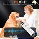 VIWIK Dog Nail Trimmers with Light, Cat Dog Nail Clippers, Dog Nail Grinder Quiet for Large Medium Small Dogs Paw & Cats Claw, Electric 2-Speed Pet Toenail Grooming Supplies, Gifts for Dog Lovers. (White+Blue)