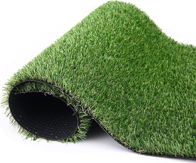 Artificial Grass Turf, 2ft x 3ft (6 ft²) 20mm Pile Height Indoor Outdoor Synthetic Realistic Faux Fake Astroturf Rug Carpet Mat for Balcony Decor Playground Patio Dogs