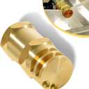 6550-1 Boomless Flat Spray Nozzle 3/4" #20 Orifices (90 & 180 Caps) 5.9 GPM @ 40 PSI,Brass