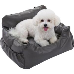 PEQULTI Portable Dog Car Seat Booster Seat for Small Medium Dogs, Large