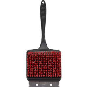 Farberware 5275940 Wide Head Barbecue Brush with Nylon Bristles, Red and Black