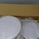 I00000 200 Pcs Gold Plastic Plates - Disposable Party Plates Include 100 Dinner Plate and 100 Elegant Dessert Plate Perfect for Party, Holiday, Wedding & Birthday