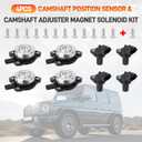 4Pcs Camshaft Position Sensor & 4Pcs Camshaft Adjuster Magnet Solenoid Kit Compatible with Mercedes-Benz C230 C250 C280 C300 C350 CLK350 CLK550 E280 E300 E350 G550 GL450 Replace#2720510077 0009050443