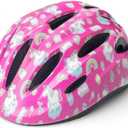 Kid Bicycle Helmets, LX LERMX Kids Bike Helmet Ages 3-5/5-14 Adjustable from Toddler to Youth Size, Durable Kids Bike Helmet with Fun Designs for Boys and Girls (Small:3-5 years old, Pink 02)