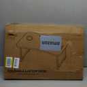 Laptop Bed Desk, Foldable Lap Desk, Portable Lap Table, Laptop Stand with Cup Holder & Tablet Slot & Lifting Handle for Working Writing Drawing & Eating - Pink