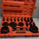Orion Motor Tech Wheel Bearing Press Kit for Front Wheel Drive Bearing Removal & Installation, 24pc Wheel Bearing Puller Tool Set with Sliding Screws Universal Bushings Sleeves Storage Case (RED,BLACK)