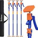 4PK Adjustable Telescopic Support Pole, 54-115 inch Cabinet Jack, Heavy Duty 3rd Hand Support System, 154lbs Load-Bearing for Drywall Lift, Dust Barrier, Cargo Bar