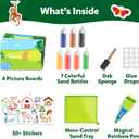 Skillmatics Sand Art Activity - Mess-Controlled DIY Animal Craft Kit with 50+ Colorful Stickers, Creative Arts & Crafts for Kids, Fun Hands-On Activity, Christmas Gifts for Ages 4, 5, 6, 7, 8, 9, 10