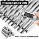 Spirit Grill Grates Stainless Steel 7637 for Weber Spirit E210 Grill Replacement for Weber Spirit 200 & Spirit GS4 II E210 Grill Parts for Weber Spirit Stainless Steel Grates 17.5" E210 E220 S210 S220