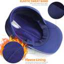 Winter Hat with Ponytail Hole for Women, Pony Tail Hat Waterproof Cap, Stylish Ponytail Winter Hats, Warm, Modern for Outdoor (Medium-Large, Navy Blue)