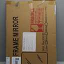 Delma Bathroom Vanity Mirror, Black Framed Bathroom Mirror for Over Sink, High-Definition Bathroom Mirror, Versatile Bathroom Vanity Mirror, Hangs Horizontally or Vertically(30x20, Black)