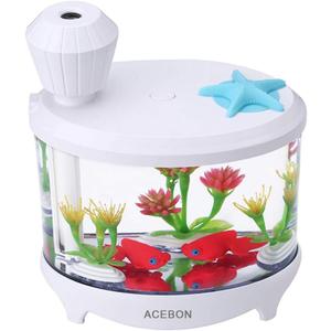 ACEBON Portable Mini Humidifier, 460ml Cool Mist Small Humidifier, USB Quiet Operation Desktop Humidifiers for Baby Bedroom Travel Office Home, 2 Mist Modes (White)