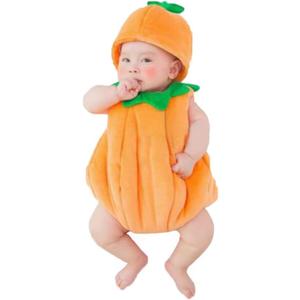 Infant Halloween Costume Baby Boy Girl Pumpkin Cutie Pie Costume