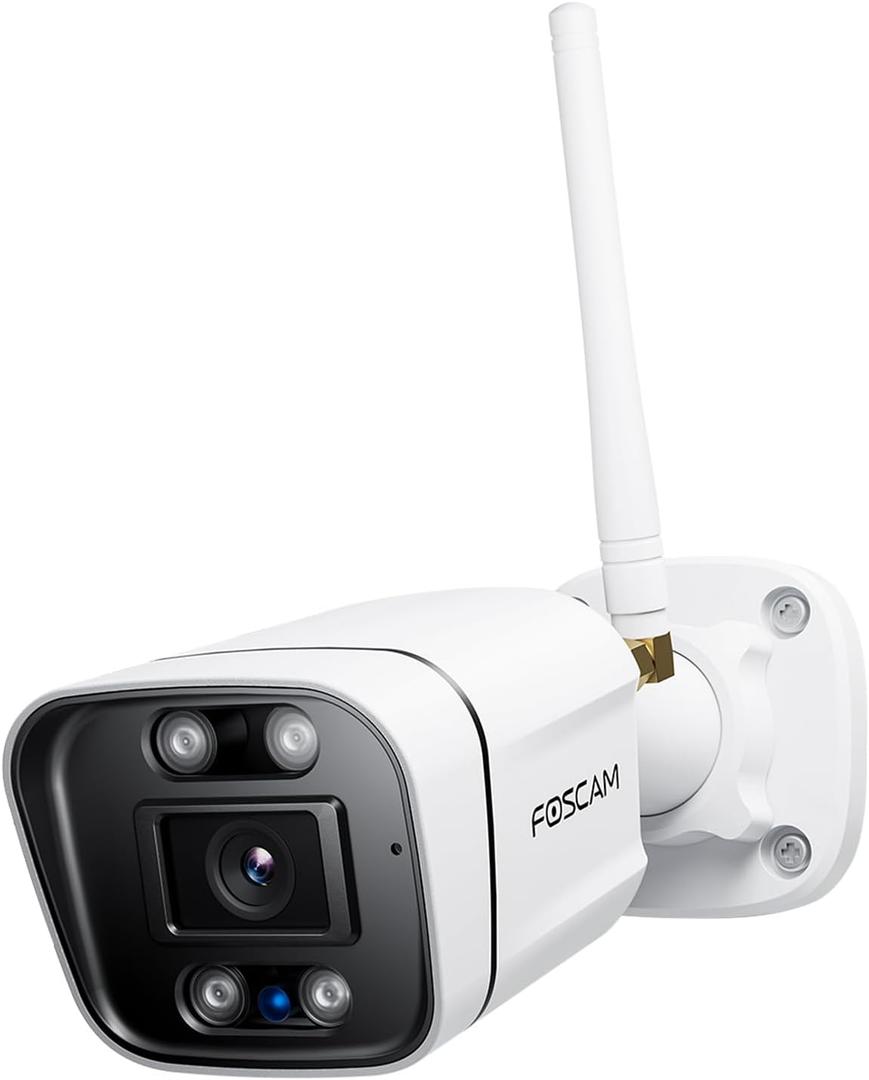 FOSCAM 3K 5MP Security Cameras Wireless Outdoor, 5GHz&2.4GHz WiFi Camera for Home Security, 120 FoV Outside Surveillance Cam, AI Human/Vehicle Detection, 66FT Color Night Vision, 120dB Siren, IP66