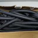 Garden Hose 100FT Non-Expanding, Lightweight Hose With 10-Function Nozzle, Leak-Proof No-Knot, Easy to Carry, Wear-Resistant, Sturdy 3/4GHT Flexible Water Hose for Outdoor (Black with Nozzle)