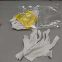 Cotton Gloves for Dry Hands Sleeping  4 Pairs 100% Cotton Moisturizing Gloves Overnight, Breathable Reusable Spa Care White Gloves Costume for Hand Repair (One size)