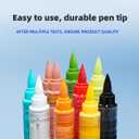 180 Colors Acrylic Markers, Soft Brush Tip Paint Pens and Paint Markers, Acrylic Pens for Wood, Stone, Canvas, Glass, Fabric, Egg, Rock Painting and DIY Crafts Art Supplies