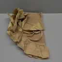 Mini Burlap Tree Skirt 24 Inch, Small Burlap Tree Skirt with Ruffle, Boho Christmas Tree Skirt for Pencil Tree Western Christmas Farmhouse Decorations