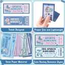 Laffact Valentine's Day Hockey Bookmarks - 240Pcs Cute Ticket Book Club Reading Tracker, Hockey Romance Design Page Marker, Readers Accessory Bookish Gifts for Book Lover School Library Romance Reader