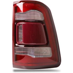 LED Tail Lights Red Cover w/o Blind Spot Compatible With 2019-2023 Dodge Ram 1500 Right Passenger Side Replace 55112990AD