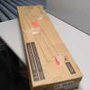 Axeman 36 Inch Floating Shelves for Wall, 9.3" Deep High End Solid Real Wood Wall Shelves with Heavy Duty Invisible Bracket for Living Room, Bedroom, Kitchen, Bathroom, Set of 2, Natural