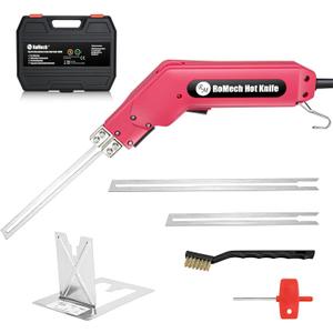 ROMECH Hot Knife Foam Cutter, 200W Electric Foam Cutting Tool Kit with Blades & Heavy-Duty Case for EPS, XPS, EVA, EPP RM-005 (200W)