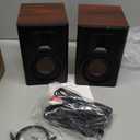 HiVi-Swans D100 Bluetooth Bookshelf Speakers - Powered Desktop Stereo Speakers for TV/Turntable/PC/Monitor - 4 Inch Near Field Computer Speakers 62w RMS - Wood Grain (Pair)