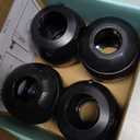 Child Safety Door Knob Cover (4 Pack) Hard-to-Remove Dual-Lock Door Handle Covers for Kids - Reusable Baby Proof Door Knob Locks - Installs Easily, No Tools Needed (Black)