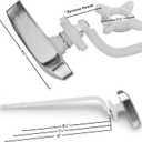 Kohler Toilet Flush Handle Replacement, Fits Side Mount Toilet Tank Lever, Chrome Polished
