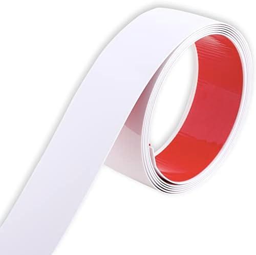 Flexible Molding & Wall Trim | Peel and Stick Design | Ceiling, Floor, Mirror, Corner, Cabinet and Auto Trim, 16.4 ft x 2.0 inch white