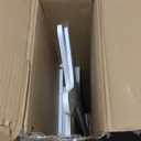 Muihood Elevated Dog Bed Wooden Frame and Mattress with Removable Washable Cover, Egg Crate Foam, Suitable for Pet Up to 50 lbs, White M