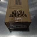 Greek Yogurt Strainer, 1100ml Multi Yoghurt Maker Strainer with Fine Mesh Bag & Lid for Thick Greek Yogurt, Soybean Milk, Kefir, Berries, Soup, Fruit Juice, Coffee (White)