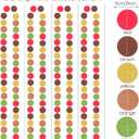 Syhood 10 Pcs Thanksgiving Party Decorations Orange Fall Paper Dot Circle Garlands 130 Feet Glitter Streamers Hanging Banner Decor