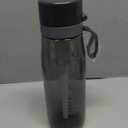 PHILIPS Filtered Water Bottle, BPA-Free Tritan Plastic Water Bottles, Replaces 450 Plastic Water Bottle with Reusable GoZero Everyday Water Filter, Portable Filtering Bottle for Travel, 22 oz, Grey