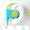 Kid Headphones for School, Air Conduction Open Ear Headphones, 3.5mm Jack Wired Cord, Ultra-Comfort, Ergonomic and Lightweight Design Perfect for School and Outdoor Activities-Blue Green