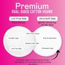 Swisspers Premium Cotton Rounds  100 Count (Pack of 6) - 100% Pure Cotton - Soft, Absorbent, Hypoallergenic Pads for Makeup Removal, Skincare, Baby Care and Facial Cleansing - Lint Free