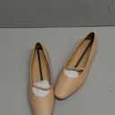 Trary Mary Jane Ballet Flats for Women - Comfortable Closed Toe Shoes With Strap (7, Nude)