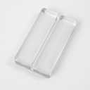 Mutualsign Acrylic Name Card Holder 10 PCS Acrylic Place Card Holder, Clear Acrylic Sign Holder Table Number Holder with Blocks for Sign /Name /Menu /Numbers