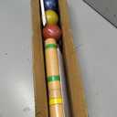 SpeedArmis Teens Croquet Set for 4 Players - 24In Pine Wooden Mallets, Colored PE Ball, Wickets, End Stakes, Lawn Backyard Outdoor Game Kit for Family (Portable Carry Bag Including)