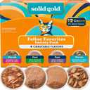 Solid Gold Wet Cat & Kitten Food, Pate & Shreds in Gravy, Variety 12ct (EXP 02/01/28)