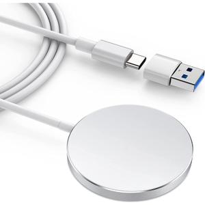 TOZO 2025 Upgraded W6 Wireless Magnetic Charger, 15W Max Fast Wireless Charging Pad Compatible with iPhone 16/16 Plus/16 Pro Max /15/14/13/SE/12 Series, Samsung Galaxy S24/S23/S22 Series (White)
