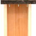 Esschert Design FB464 Silo Feeder with Three Suet Ball Hooks, Wood