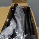 Ekisemio Double Rods Clothes Rack with Wheels Load 400 LBS, 45 Inch Rolling Clothing Rack for Hanging Clothes, Heavy Duty Garment Rack with Shelves, Metal Portable Closet, Black