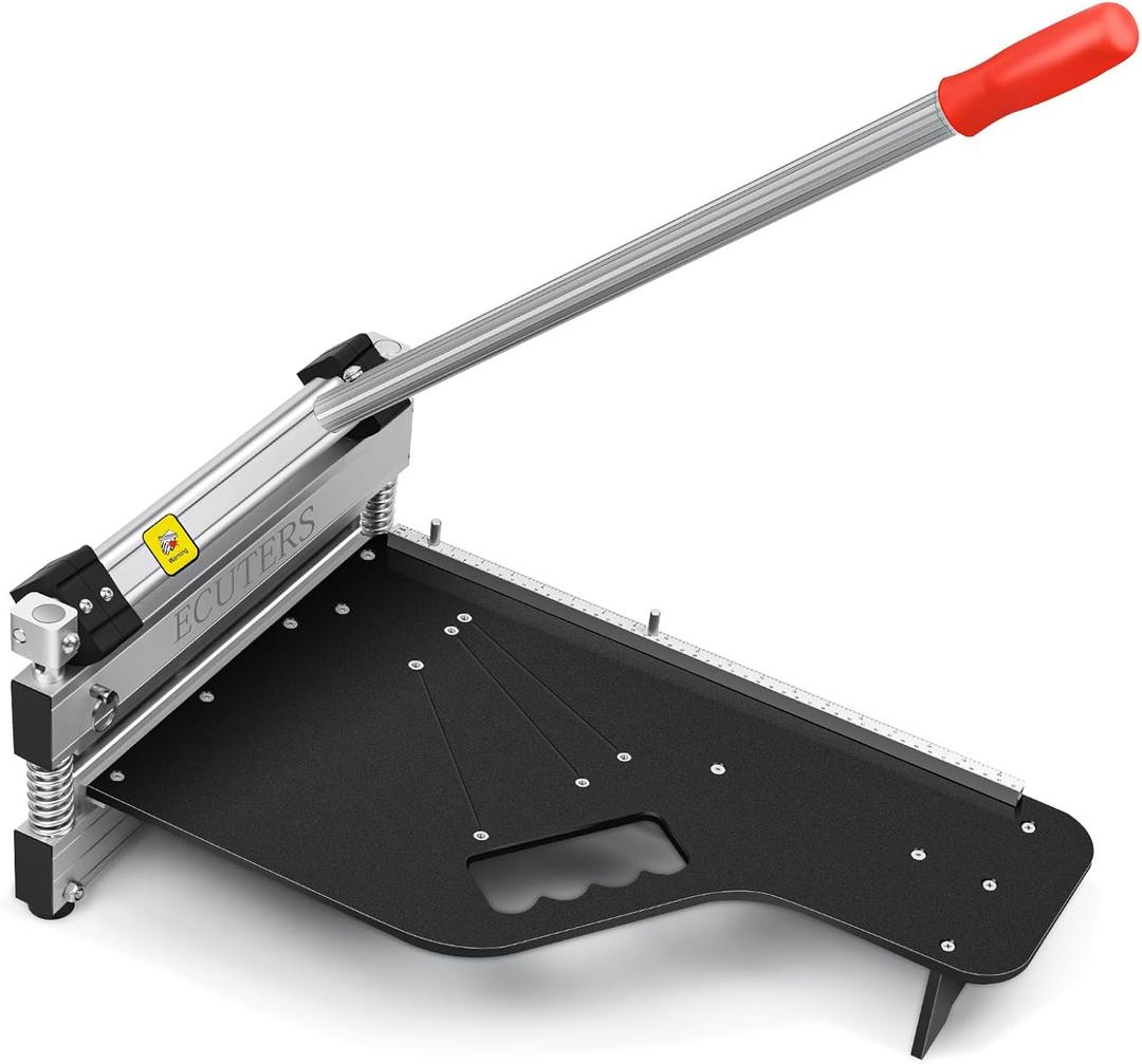13 Laminate Floor Cutter, ECUTERS Cutting 17mm 12mm Thick Floors Heavy Duty Vinyl Floor Plank Cutter, Portable Angle Length Cutting Flooring Tools - Engineer Wood Parquet LVP LVT SPC WPC