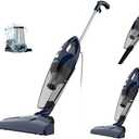 Corded vacuum cleaners for home, 14KPa Powerful Suction with 600W Motor, Lightweight Stick Vacuum Cleaner, Converts to Handheld with Washable Filter, Vacuum for Pet Hair, Carpet, Hard Floors, offices (Blue)