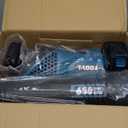 Leaf Blower Cordless, 650CFM Electric Leaf Blowers with 2 x 5.2Ah Batteries and Charger, 3 Speed Modes, 1 x Adjustable Shoulder Strap, Powerful Blowers for Lawn Care, Patio, Dust, Blowing Leaves (Blue)