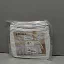 RIMELA White Bed Skirt Queen Size 15 Inch Drop, Elastic Bed Skirting for Bed Base and Frame, Bedding Dust Ruffle Easy to Install, Wrap Around Adjustable Bedskirt