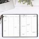 AT-A-GLANCE Planner 2024-2025 Academic, Weekly, Quarter-Hourly Appointment Book, 8-1/4" x 11", Large, Flexible Cover, Black (7095705)