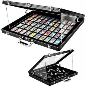 Card Display Case, 34"x22" Large Aluminum Locking Tabletop Display